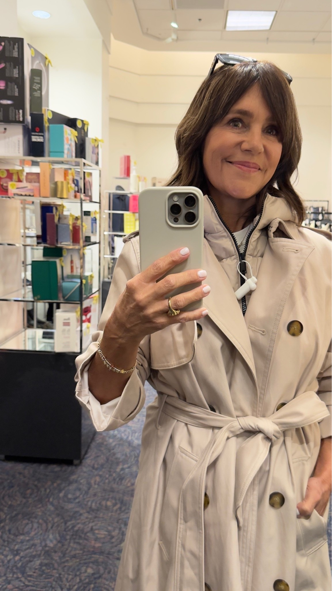 This trench is so cool and on sale at Nordstrom! I love the faux puffer coat layering. This is such a good one. Fit runs true to size. 

I’ll link more trench coats I’m loving from the NSale too :)