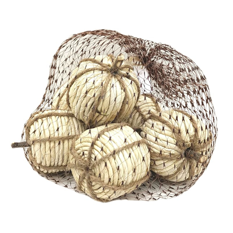 6-Count Natural Pumpkin Scatters | At Home