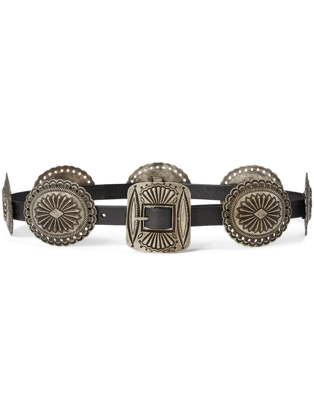 Polo Ralph Lauren Western-style Engraved Buckle Belt | Black | FARFETCH | Farfetch Global