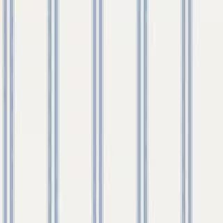 Johnny Navy Stripes Navy Paper Strippable Roll (Covers 56.4 sq. ft.) | The Home Depot