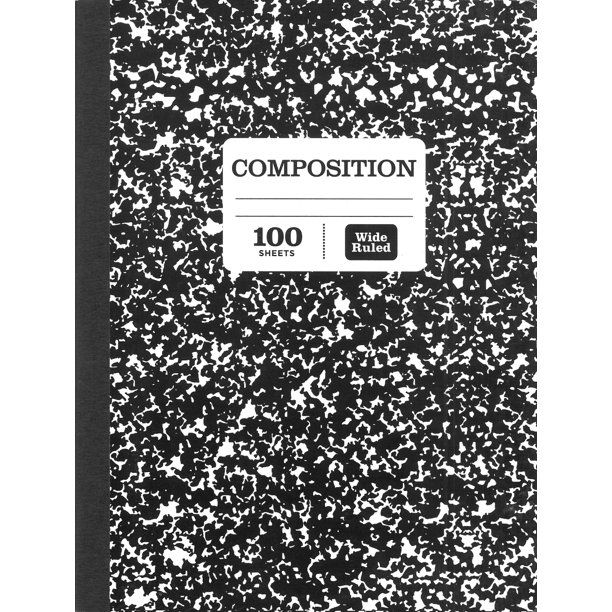 Pen + Gear Composition Book, Wide Ruled, 100 Pages, 9.75" x 7.5" | Walmart (US)