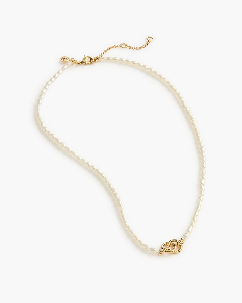 Tiny beaded pearl necklace | J.Crew Factory