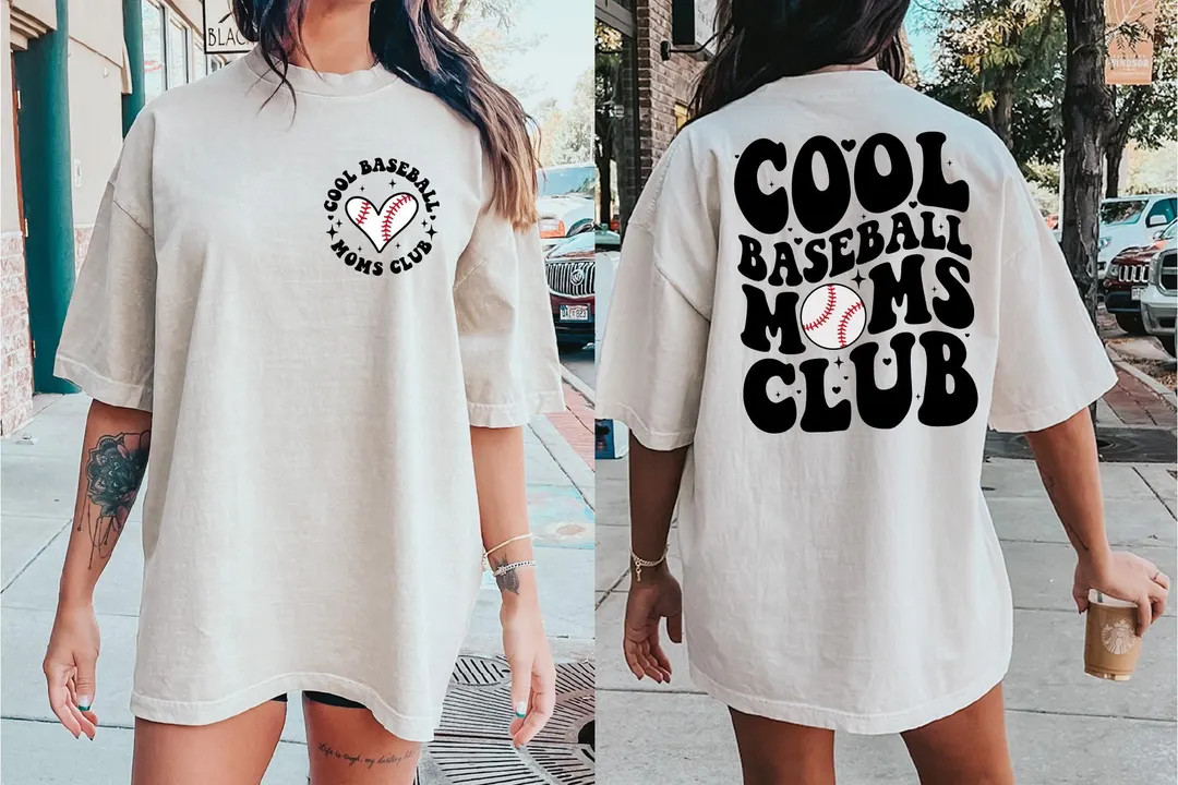 Comfort Colors® Cool Baseball Moms Club Shirt, Baseball Mom Gift for Mothers Day, Baseball Seaso... | Etsy (US)