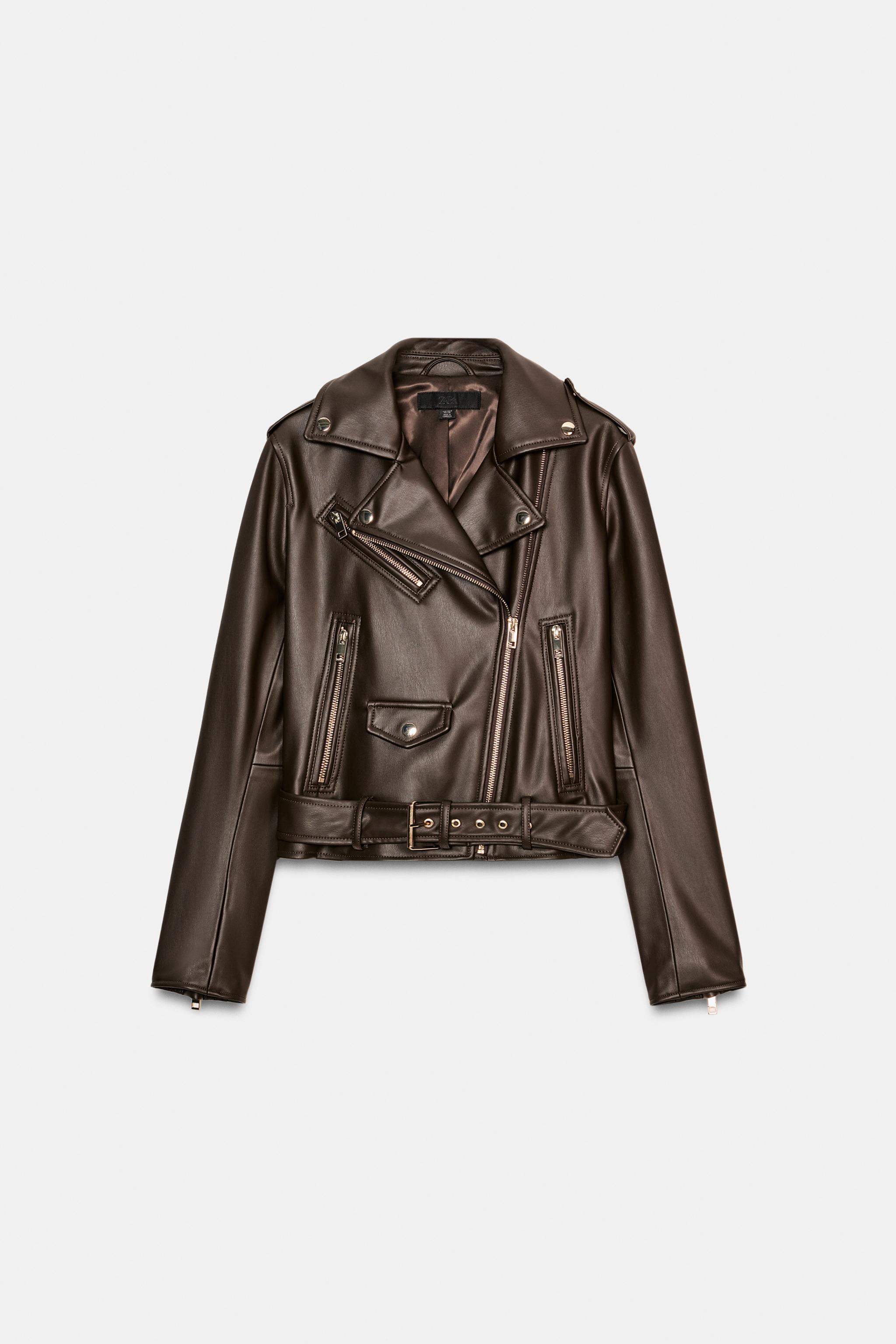 FAUX LEATHER BIKER JACKET | Zara US