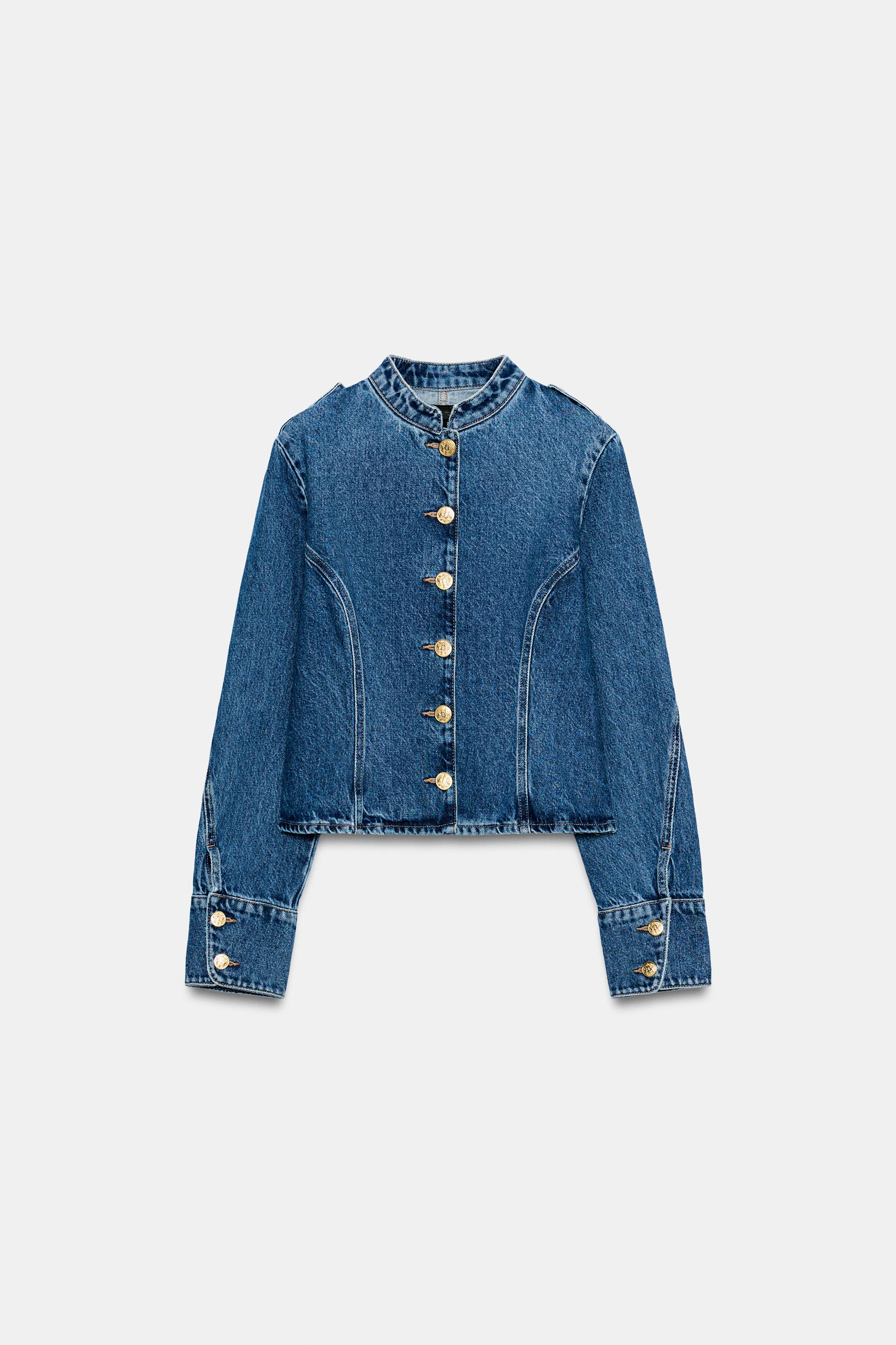Z1975 GOLD BUTTON DENIM JACKET | Zara US