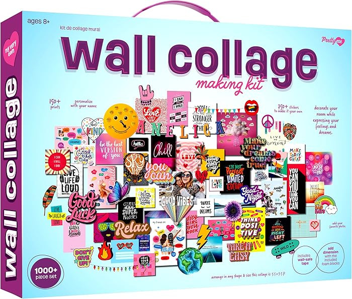Pretty Me Wall Collage Kit for Teen & Tween Girls - Arts Craft Easter Gift Ideas for Age 11, 12,1... | Amazon (US)