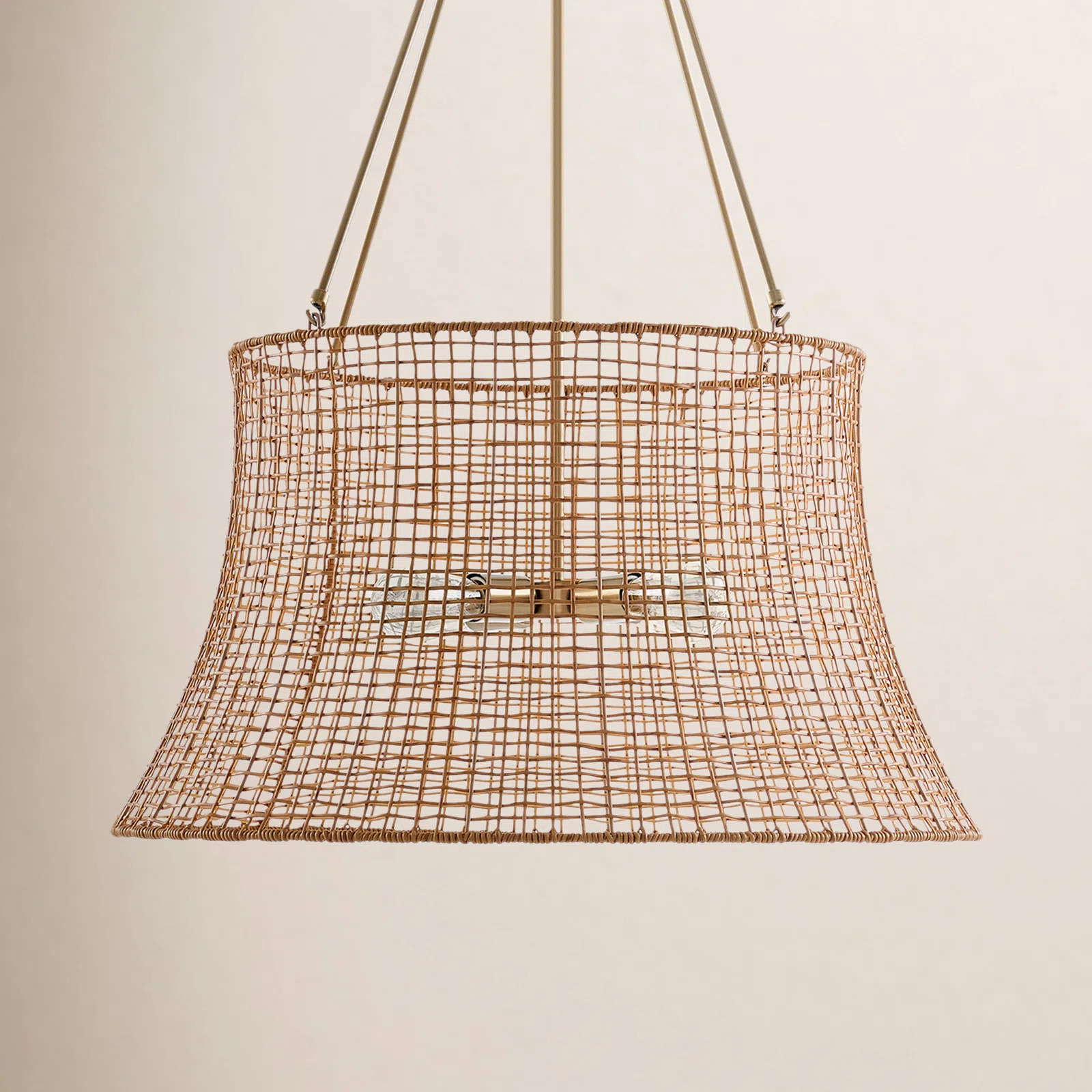 Esmeray 4 - Light Outdoor Chandelier in Burnished Brass | Wayfair North America