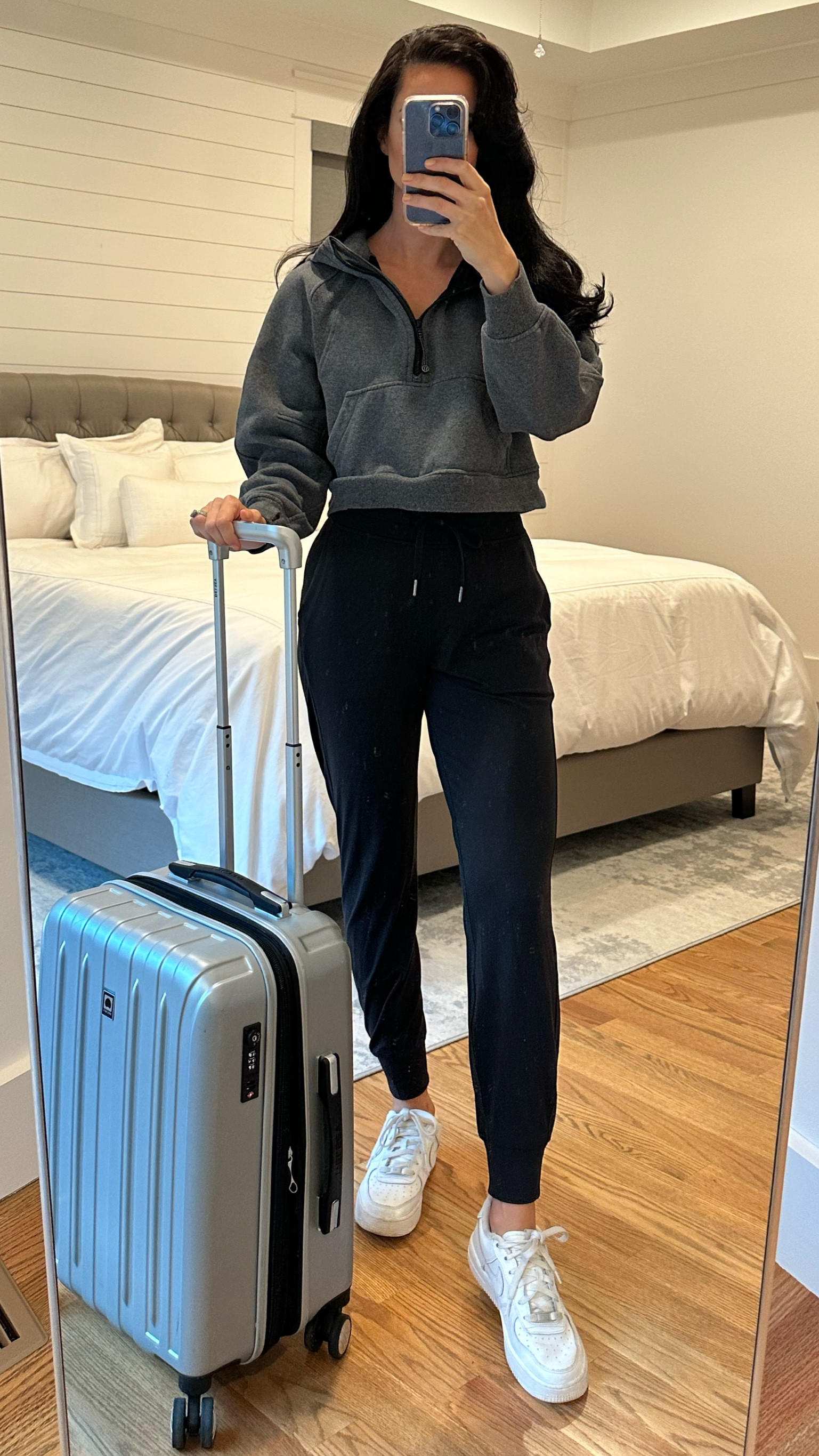 Travel day ✈️ Love these joggers! They make for the comfiest travel outfit. 

Travel outfit. Joggers. Sweatpants. Cropped sweatshirt. Half zip. Tennis shoes. Sneakers.

#LTKFind #LTKtravel #LTKstyletip