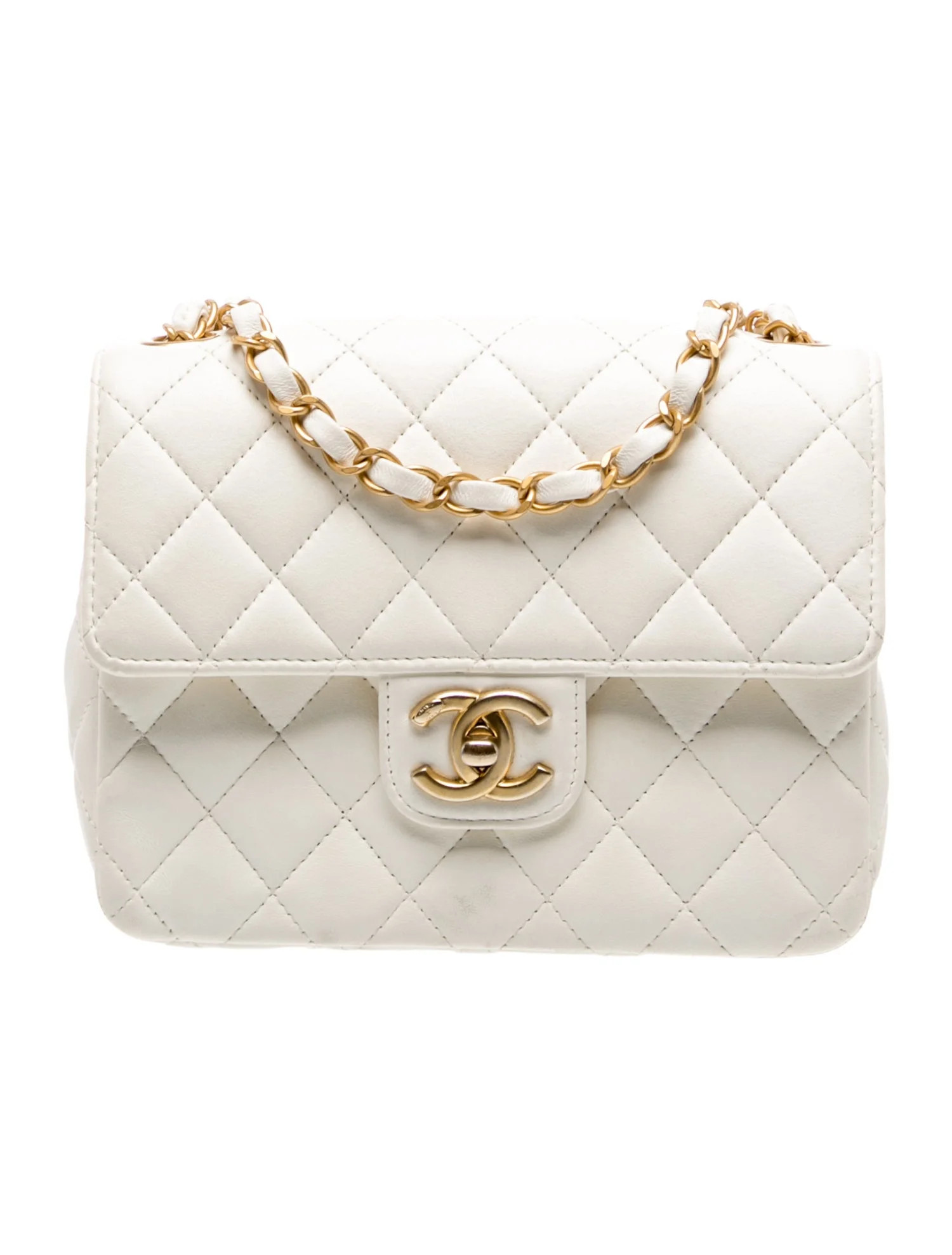 Chanel 2023 Casino Royale Charms Mini Square Flap Bag - White Crossbody Bags, Handbags - CHA14100... | The RealReal
