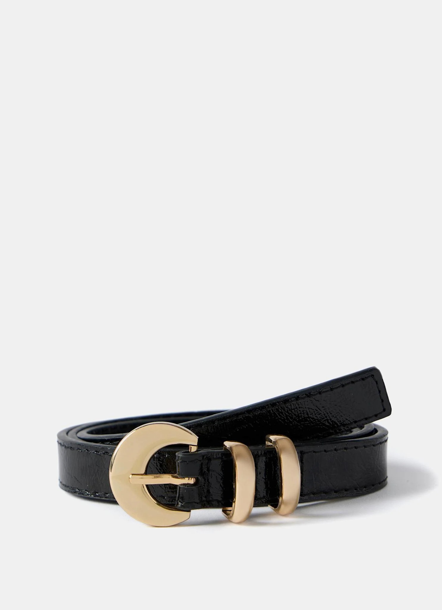Black Leather Belt | Mint Velvet