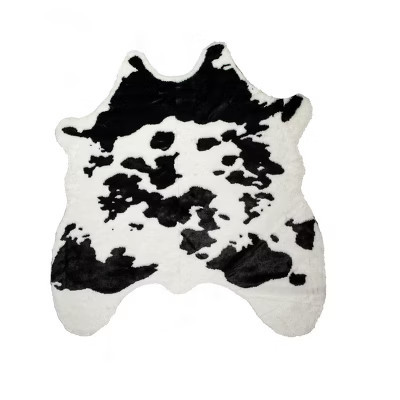 Luxe Classic Faux Hide Rug | Sugarland black & white | 4.25'x'5 | Target