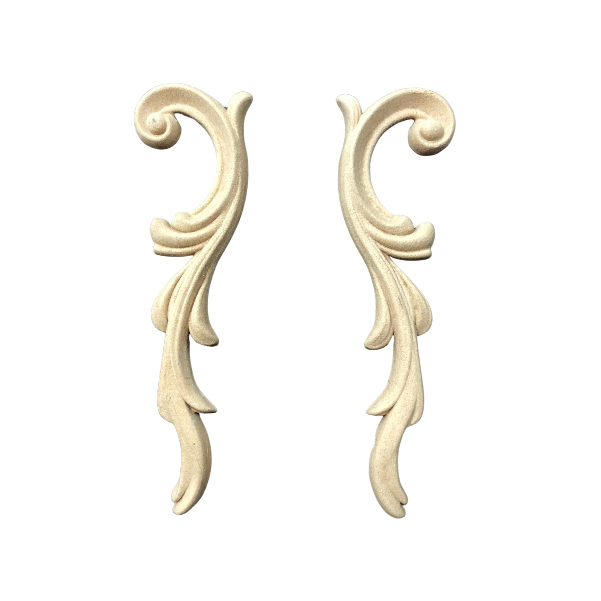 WoodUbend WUB0362.3 Set of Srolls Appliques - Heat Bendable & Flexible Wood Onlays 13x3.5cm - DIY... | Amazon (US)