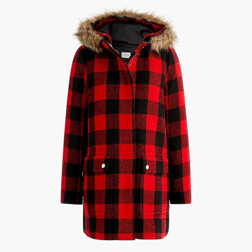 Vail parka in buffalo check | J.Crew Factory