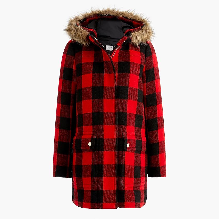 Vail parka in buffalo check | J.Crew Factory