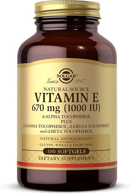 Solgar Vitamin E 670 mg (1000 IU), 100 Mixed Softgels - Natural Antioxidant, Skin & Immune System... | Amazon (US)