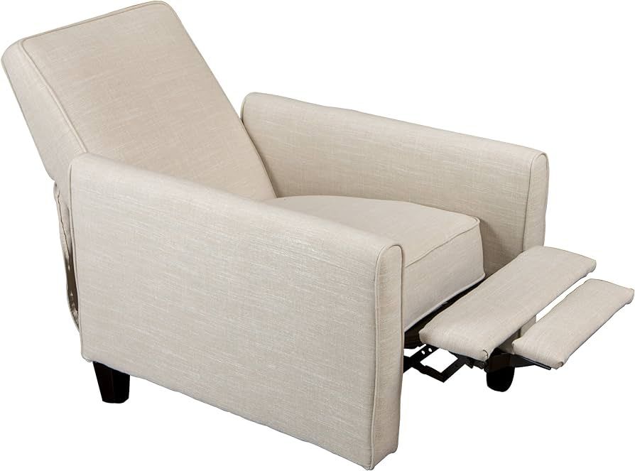 Christopher Knight Home Darvis Fabric Recliner Club Chair, Light Beige | Amazon (US)
