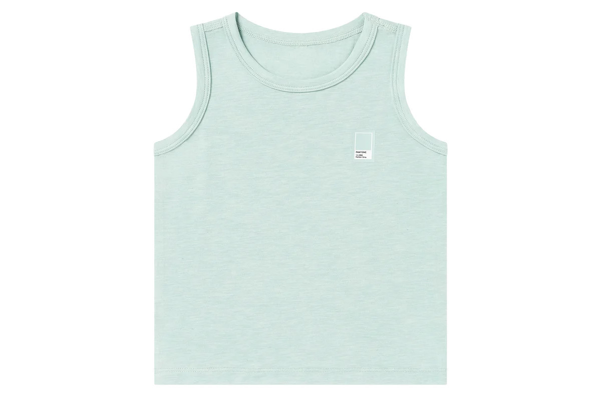 Bamboo Jersey Tank Top - Pantone Harbor Grey | Nest Designs