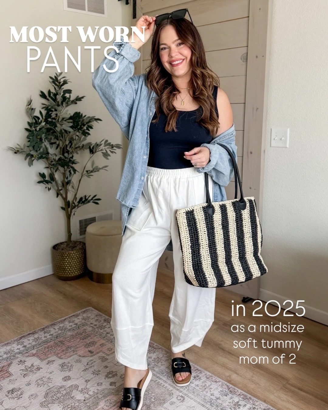 My most worn pants in 2025 and I have them in many colors! So comfy and perfect for postpartum too // stretchy waist pants / casual pants / casual mom Ootds

#LTKmomlife #LTKMidsize #LTKootd