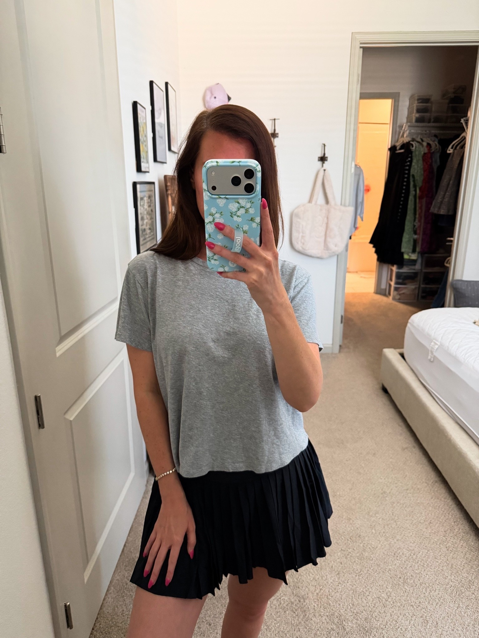 Tennis skirt // casual ootd // grey tshirt // active // ootd // summer // under $100

#LTKActive #LTKootd #LTKTravel