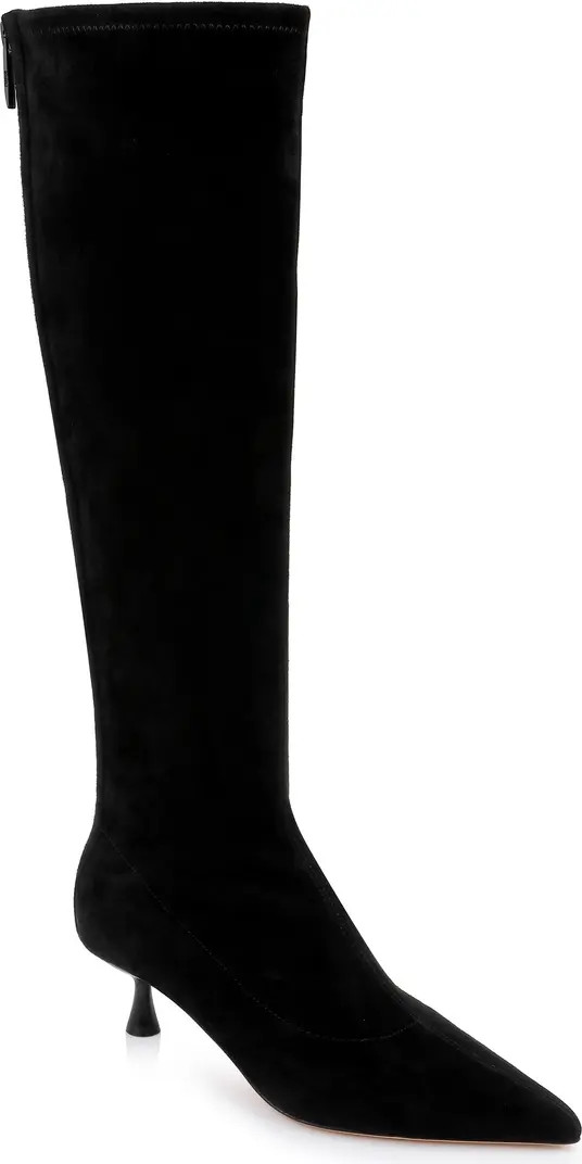Emilie Pointed Toe Kitten Heel Knee High Boot (Women) | Nordstrom