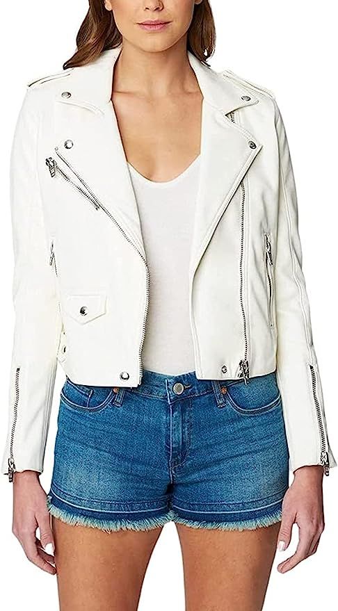 [BLANKNYC] womens Luxury Clothing Vegan Leather Moto Jacket, Comfortable & Casual Coat | Amazon (US)