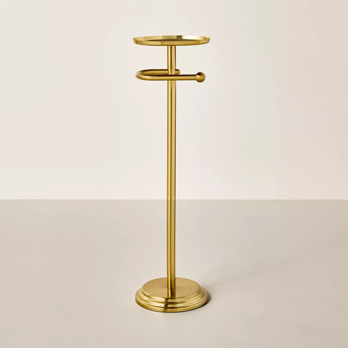 26" Brass Toilet Paper Stand Brushed Finish - Hearth & Hand™ with Magnolia | Target