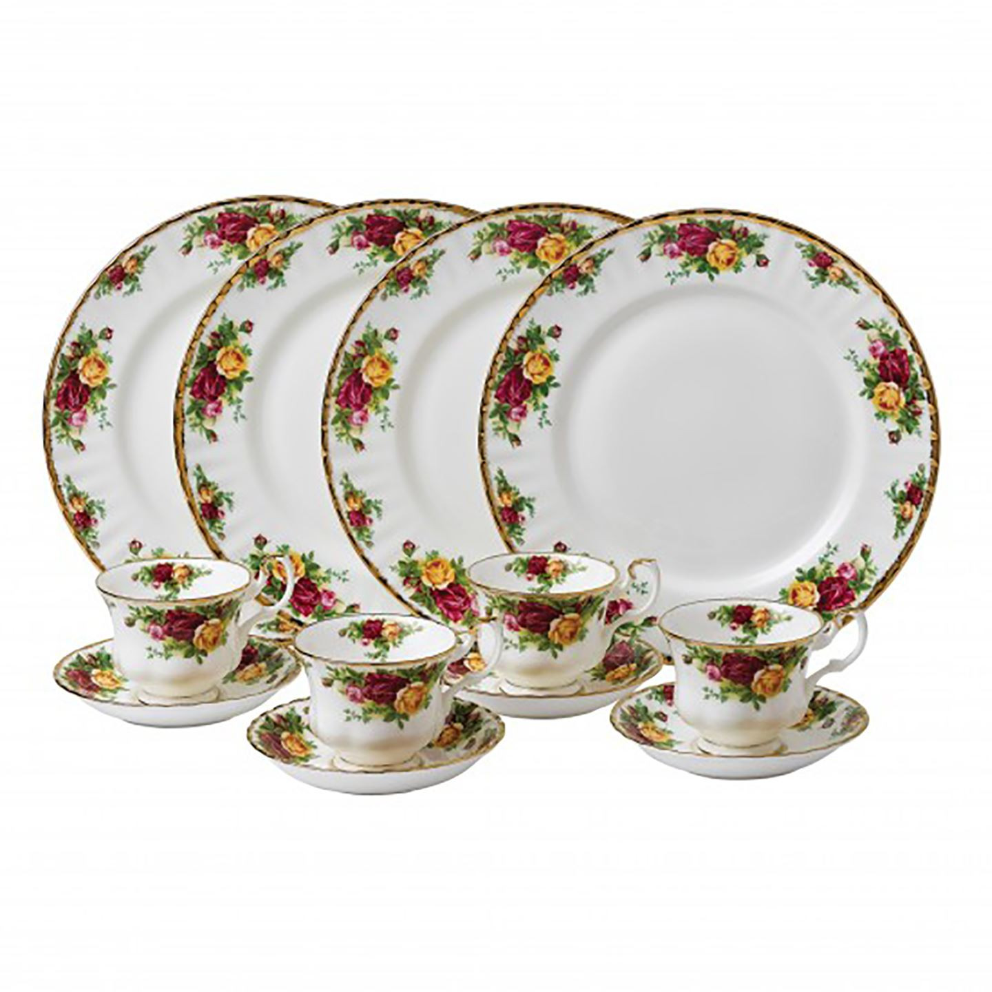 Royal Albert Old Country Roses 12-Piece Dinnerware Set | Royal Albert | Wedgwood