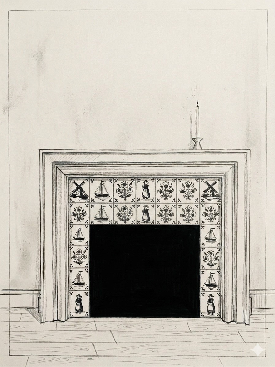 Modern fireplace surround with clean line detailing 

#LTKHome