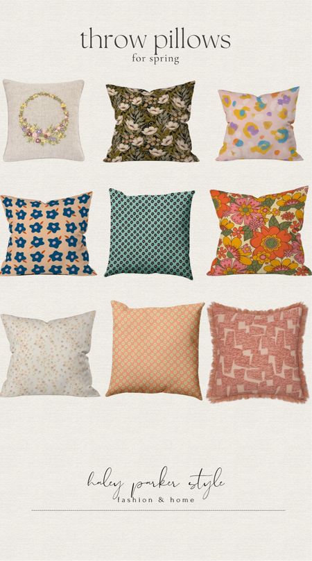 Throw pillows for spring, all from Target!





Throw pillows, spring throw pillows, summer throw pillows, decor pillows, floral throw pillows

#LTKfindsunder100 #LTKhome #LTKstyletip