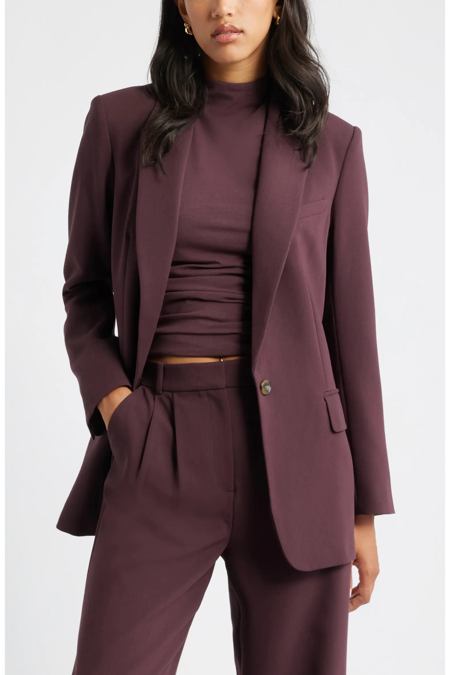 Open Edit Icon Twill Relaxed Blazer (Women) | Nordstrom | Nordstrom