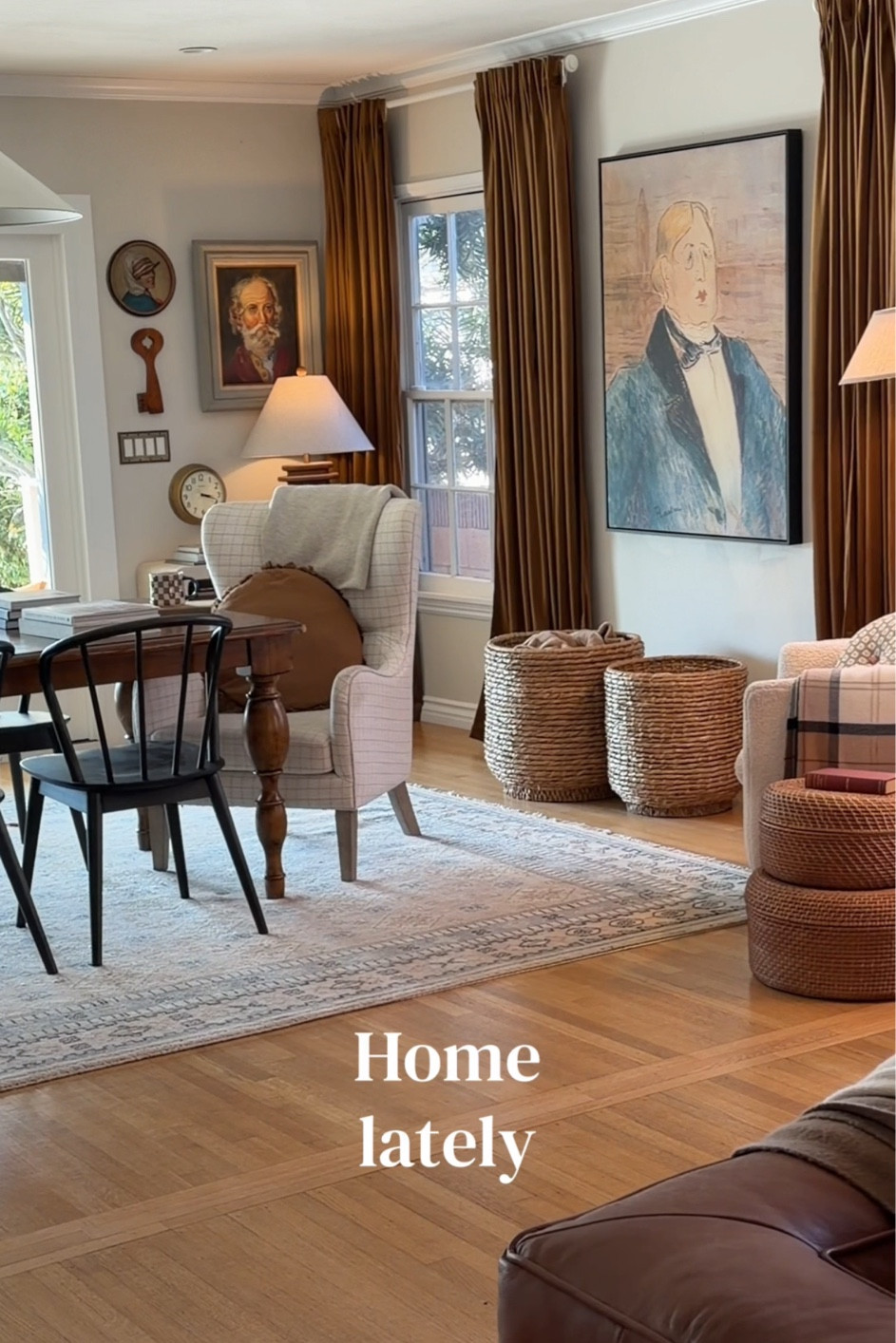 Rug, chair, pillow, blanket, curtains, art

#LTKHome