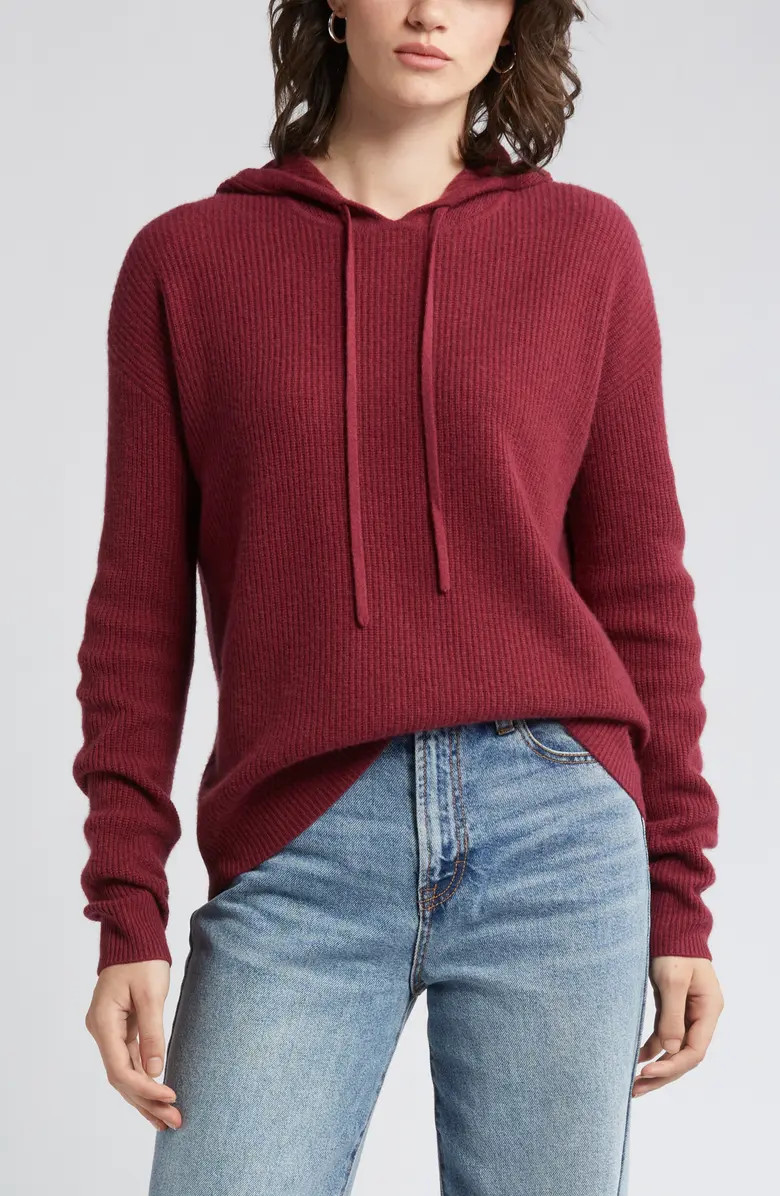 Nordstrom Wool & Cashmere Knit Hoodie | Nordstrom | Nordstrom