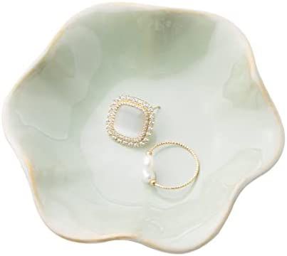 KIMRAMIC Jewelry Dish,Ceramic Trinket tray,small ring holder,Key Bowl,Home Decoration,Gifts for F... | Amazon (US)
