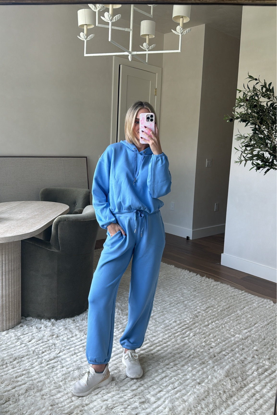 S in pullover 
M in pants 
Code EMILYXSPANX 