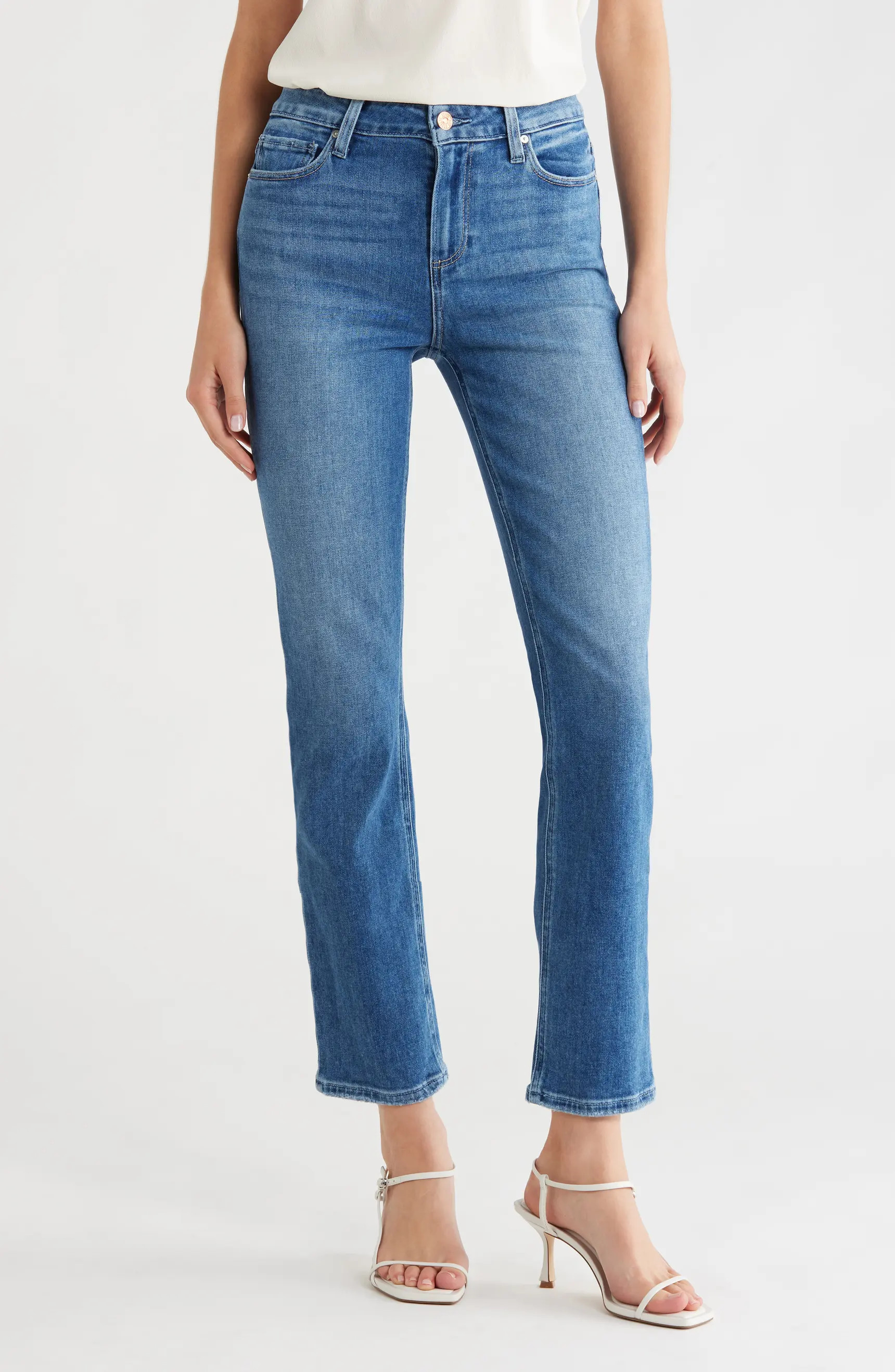 Cindy High Waist Ankle Straight Leg Jeans | Nordstrom