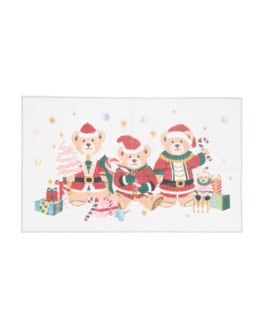 27x45 Santa Bears Scatter Rug | TJ Maxx