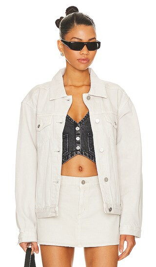 Slouch Jacket in Chalk | Revolve Clothing (Global)