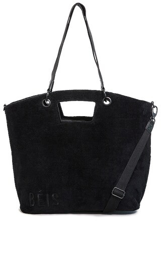 The Terry Tote in Black | Revolve Clothing (Global)
