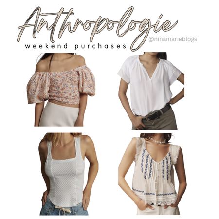 Anthropologie 
Spring tops
Puff sleeve top
White top 
Eyelet top 

#LTKSeasonal #LTKFindsUnder100 #LTKStyleTip