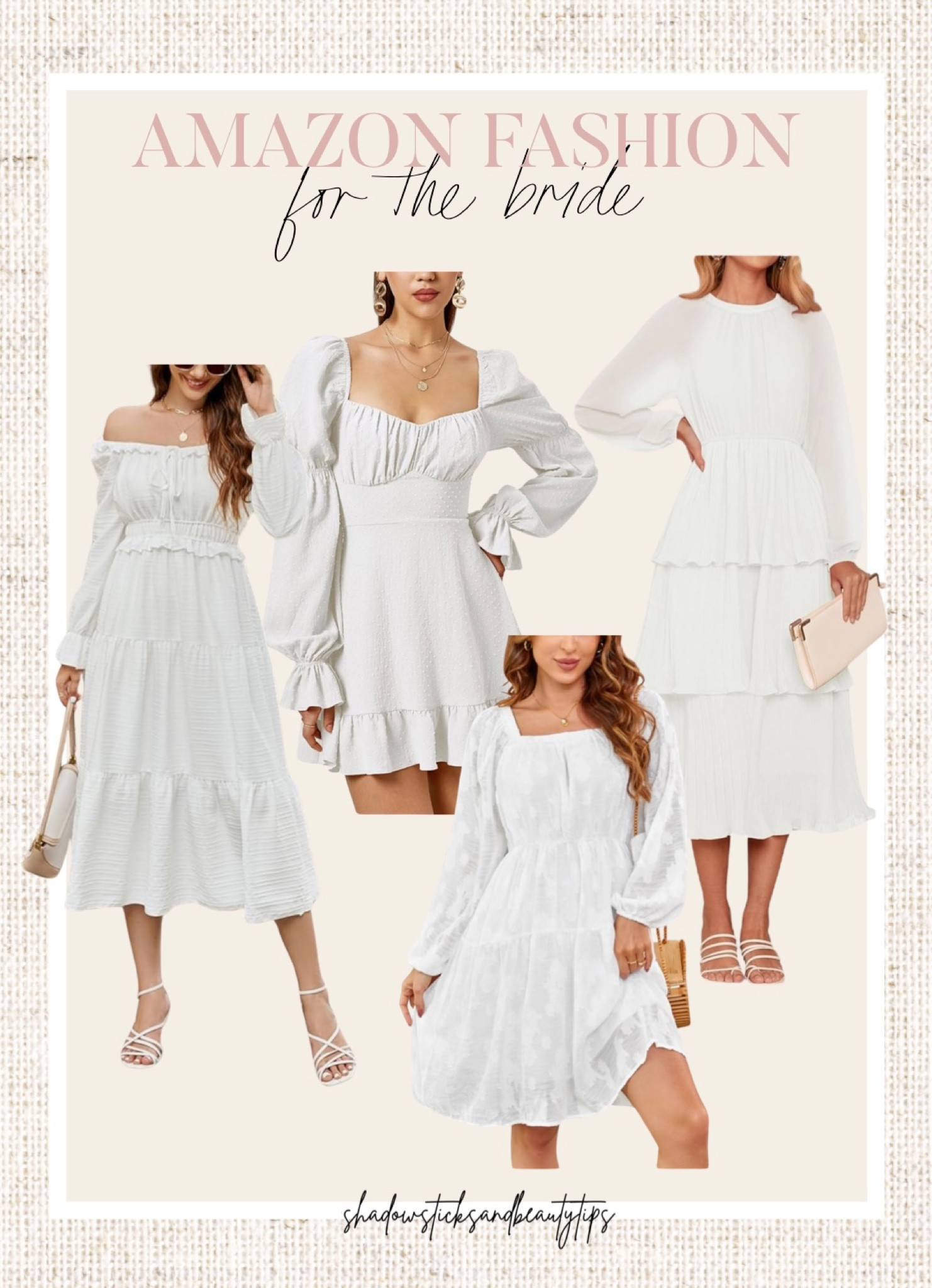 White dresses, bridal dresses, amazon bridal dresses

#LTKstyletip #LTKwedding #LTKSeasonal