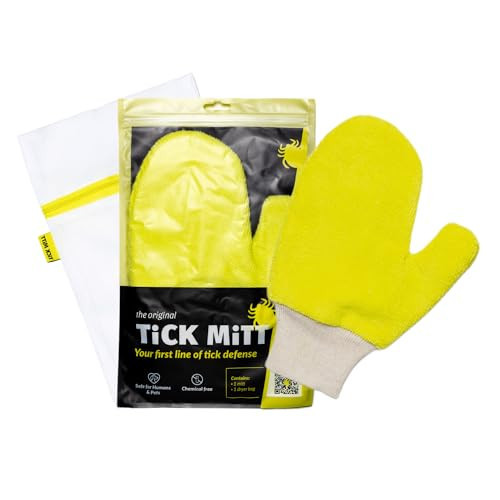 TiCK MiTT Yellow Tick Removal Glove for Humans & Pets - Safely Remove Ticks Effortlessly, Chemical-Free, Durable, Portable Tick Management Tool for Outdoor Adventures & Everyday Use | Amazon (US)