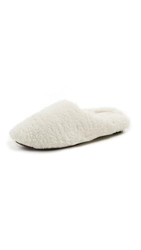 Eberjey Women's Sherpa Slippers, Ivory, 8-9 Medium US | Amazon (US)