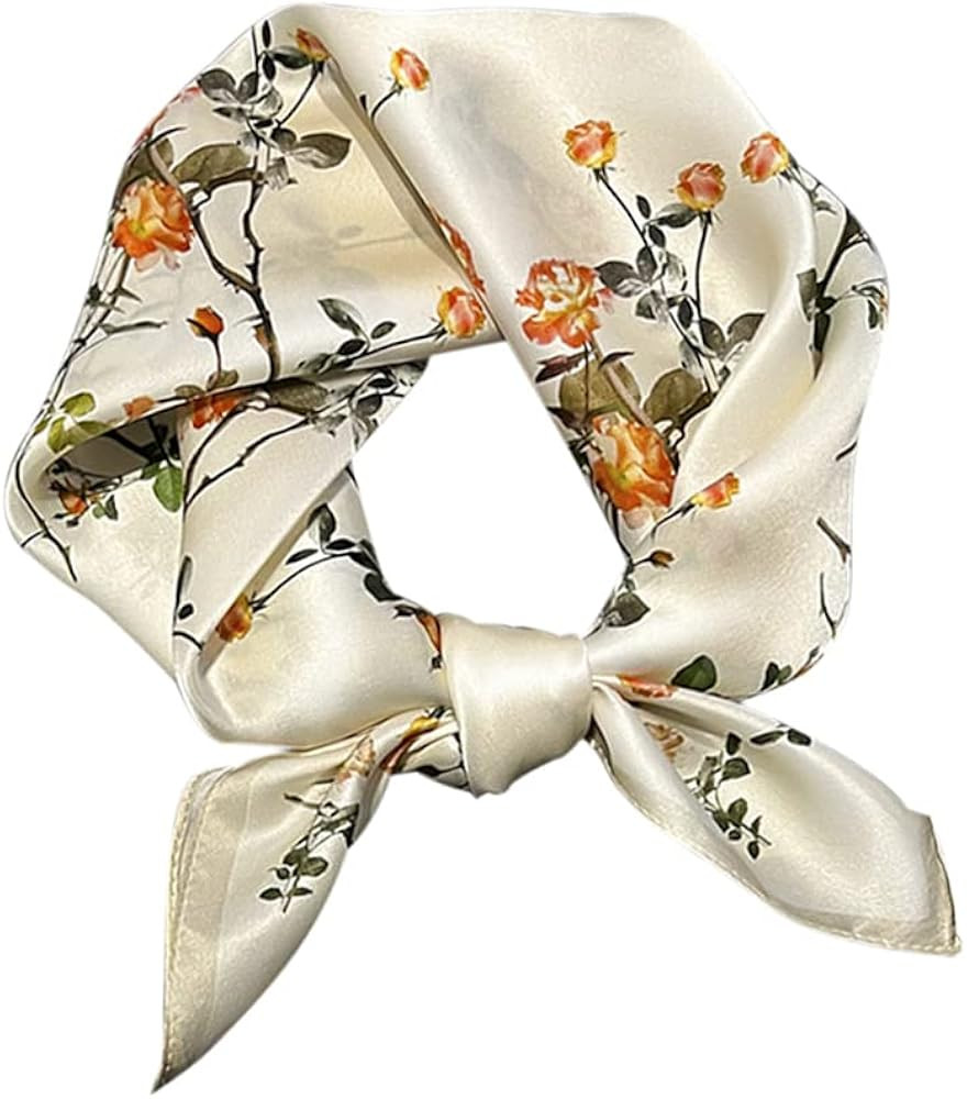 MEISEE 100% Mulberry Silk Scarfs Small Square Scarf 21" x 21" Neck Scarf Breathable Lightweight f... | Amazon (US)