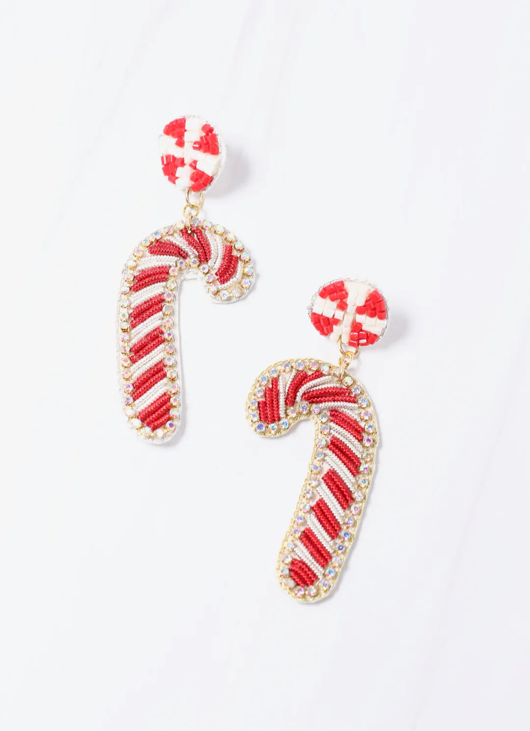 Candy Cane Lane Red Earring | Caroline Hill