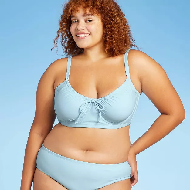 Juniors' Shirred Underwire Bikini Top - Xhilaration™ | Target