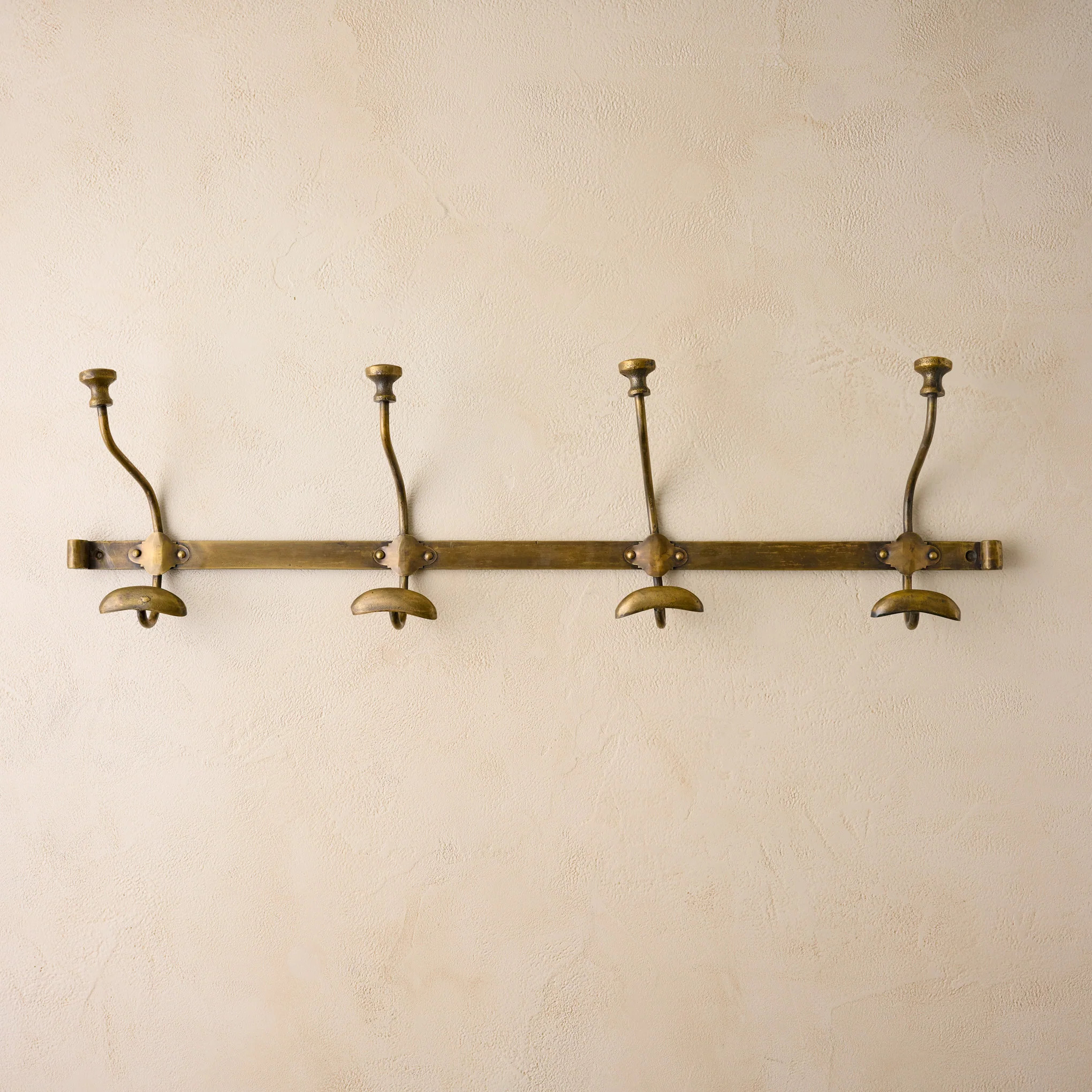 Duke Antique Brass Metal Wall Hooks | Magnolia
