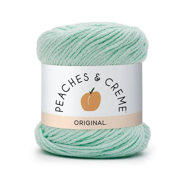 Peaches & Creme Cotton Yarn, Mint | Walmart (US)