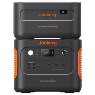 2000W/4000W Peak Push Button Start Battery Generator Explorer 1000 Plus w/ 1 Expandable Battery Pack for Outdoors | The Home Depot