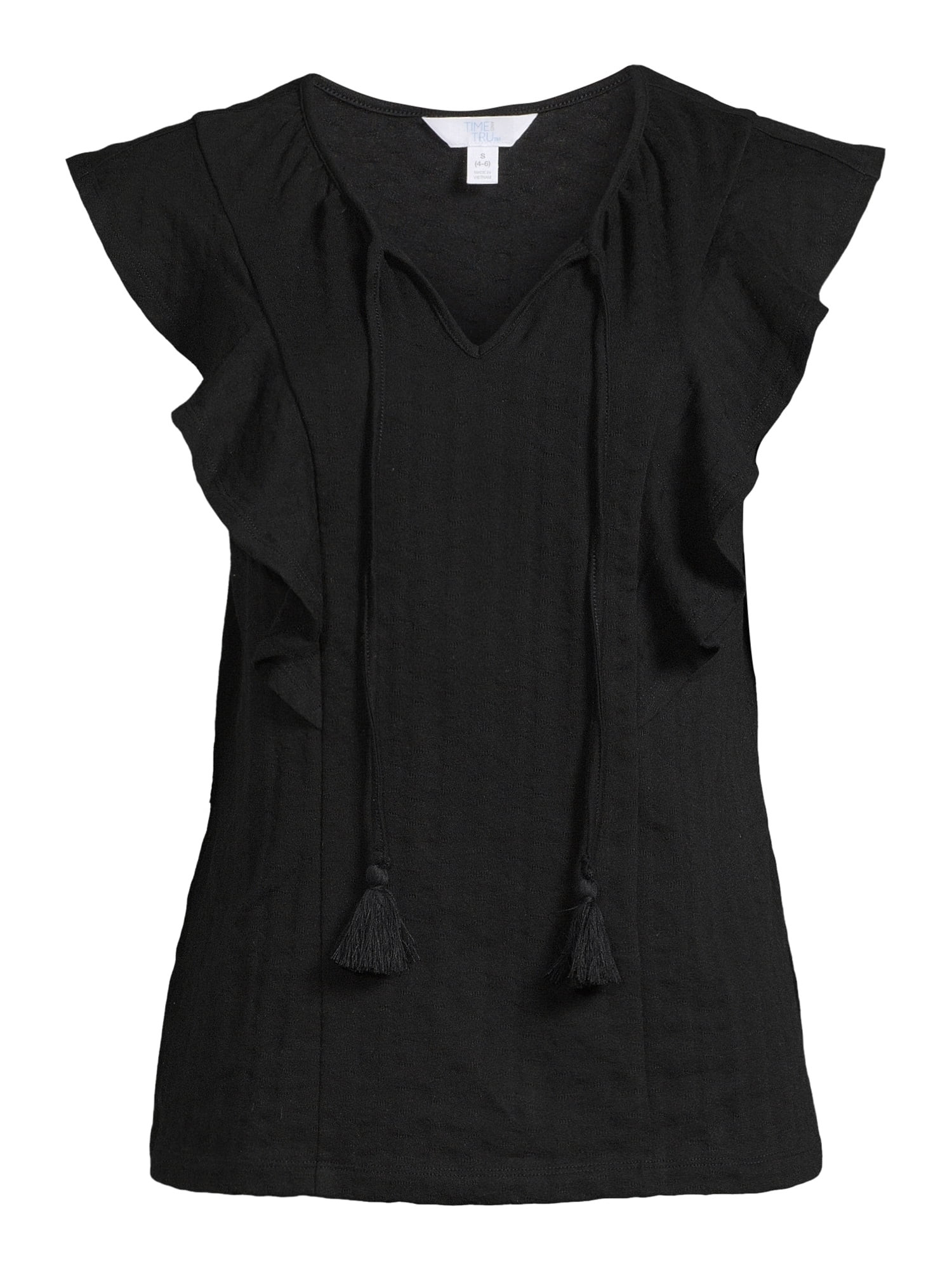 Time and Tru Women's Angel Sleeve Top | Walmart (US)