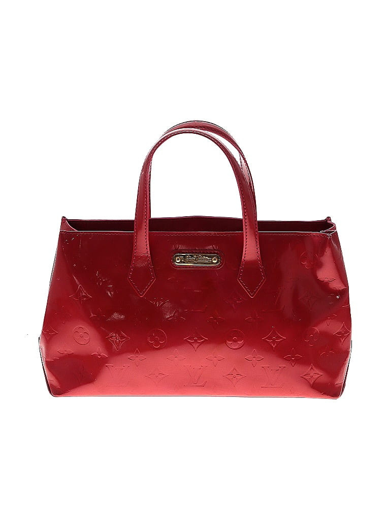 Louis Vuitton Solid Maroon Red Vernis Wilshire PM Satchel One Size - 45% off | thredUP